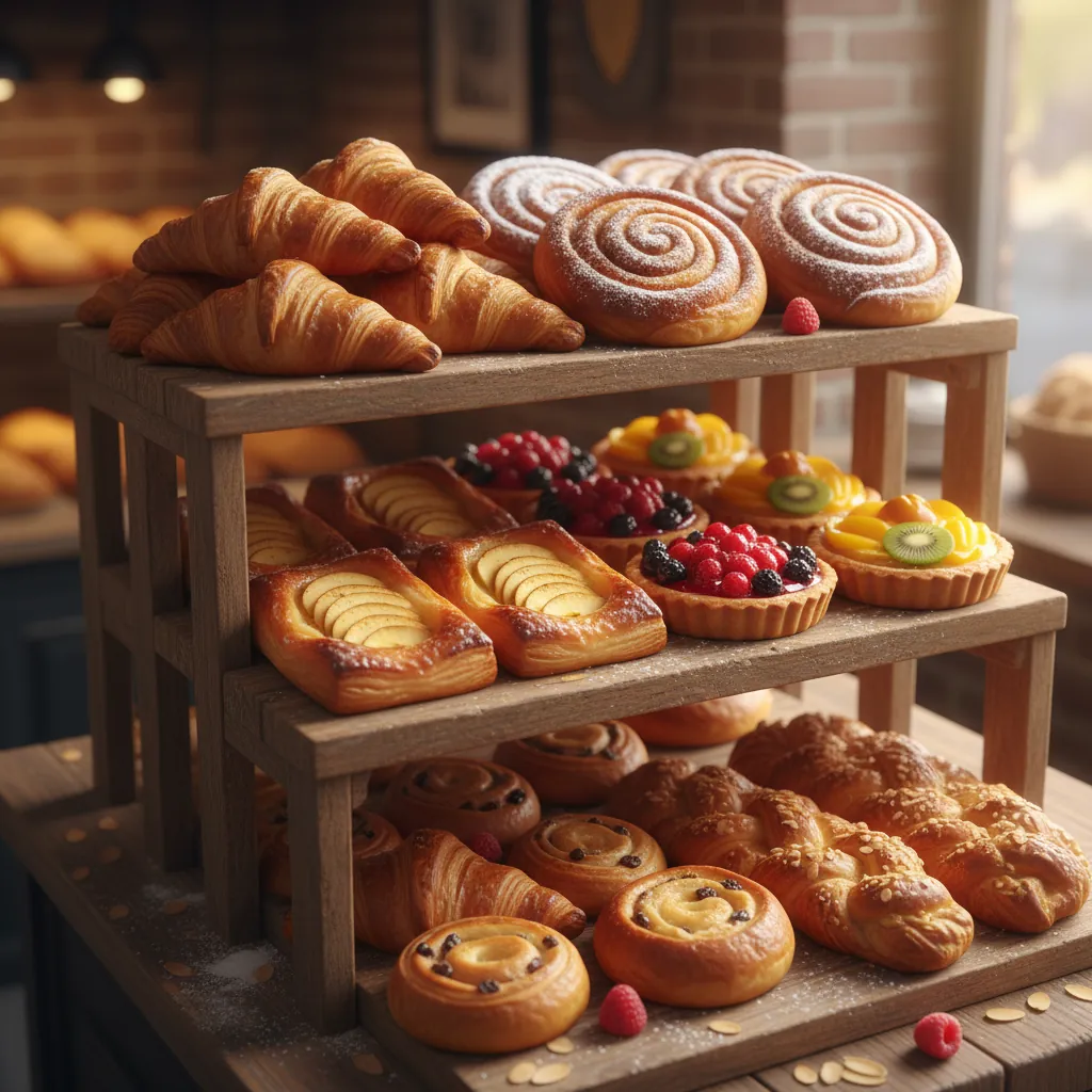 Vers gebak en croissants bij Bakkerij van Noort